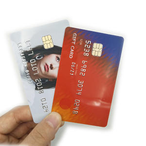 Customized printing real chip embossed number plastic business card like credit card - Product Image 1