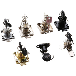 Furniture <b>Lock</b> Drawer <b>Cabinet</b> Door <b>Lock</b> Zinc Alloy Metal Key Easy Installation Minimalist Design - Product Image 1