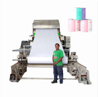 Machine de conversion automatique Machine de fabrication de papier hygiénique Mini pulpe de chanvre Tissu de bambou Machine de fabrication de papier hygiénique