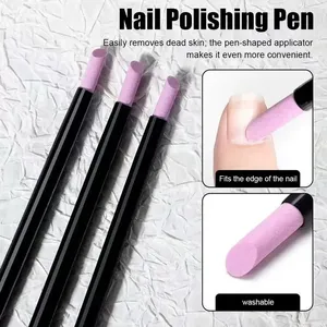 Stylo de ponçage en quartz pour nail art, ciseaux <span class=keywords><strong>à</strong></span> cuticules, dissolvant de peaux mortes, <span class=keywords><strong>lime</strong></span> <span class=keywords><strong>à</strong></span> ongles pour gel UV, accessoires et outils de manucure - Product Image 6