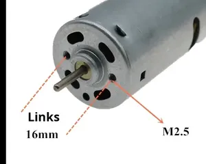 มอเตอร์ RC390 ความเร็วสูงพิเศษ 30,000 รอบต่อนาที 9-12V เครื่องดูดฝุ่นแม่เหล็กแรงสูง ลูกปืนโลหะทั้งหมด สำหรับรถและเรือจำลอง ทำจากวัสดุอื่นๆ - Product Image 1