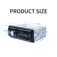 Radio FM avec sortie audio, lecteur mp3, 1068 pouces, lecteur de carte SD, WMA/AUX/USB, appel mains libres, bluetooth, pour voiture