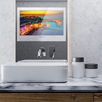 Téléviseur intelligent Magic Mirror TV-Mirror pour salle de bain, 500 nits de luminosité élevée, Full HD 1080P, 32 pouces, étanche