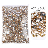 Strass en vrac de 2, 3, 4, 5, 6 mm, pierres de cristal à dos plat, appliques en résine pour décoration d'ongles, marque YULI, 2 sacs MOQ