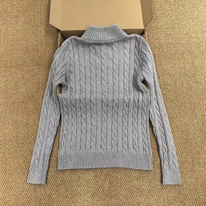 Maglione Pullover da <span class=keywords><strong>Uomo</strong></span> Personalizzato in Misto <span class=keywords><strong>Cotone</strong></span> con Zip, Collo Alto, Logo Ricamato e Lavorazione a Trecce per la Stagione Autunnale - Product Image 6