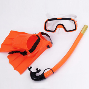 Ensemble de plongée pour enfants, masque de plongée, ailerons, tube respiratoire en plastique, 4-6 ans, unisexe - Product Image 4
