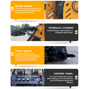 Mini-chargeuse compacte diesel multifonction Euro 5 EPA avec livraison gratuite - Prix compétitif - Product Image 6