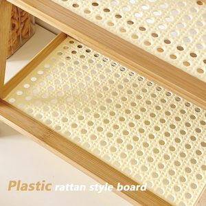 Bamboo <b>Desktop</b> <b>Shelf</b> 2 Tier 10.6in X 7.1in Kitchen Storage Rack For Spices Cups Books Food Multi Function - Product Image 4