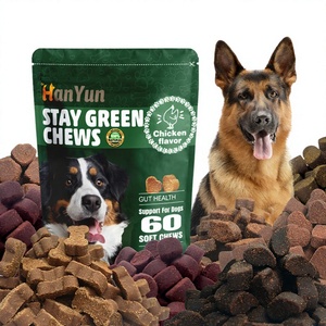 Golosinas Masticables Verdes Personalizadas para Perros, Previenen Manchas de Orina, Controlan el Olor, Golosinas Naturales para la Digestión, con Arándanos y Sidra de Manzana - Product Image 1