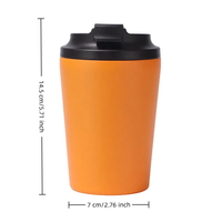 Mug de voyage personnalisé avec logo, design moderne, double paroi en acier inoxydable, isolation sous vide, mug sport