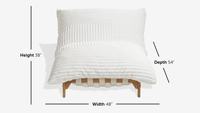 Canapé inclinable en bois au design italien moderne Chaise longue en tissu pour le salon Meubles de maison par les fournisseurs