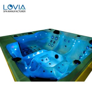 Vasca Idromassaggio Moderna di Lusso Personalizzata per 6 Persone, <span class=keywords><strong>Jacuzzi</strong></span> con Massaggio, Vasca Spa Balboa con Luci LED - Product Image 2