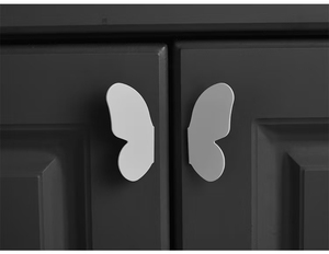 Hot Sale Solid Brass White Handles for Kitchen Cabinets Leaf Style Butterfly Half Moon Drawer Handle Furniture <strong>Knobs</strong> - Product Image 4