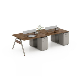 Panneau acoustique modulaire commercial <span class=keywords><strong>avec</strong></span> gestion des câbles, socle latéral, <span class=keywords><strong>bureau</strong></span> de direction pour ordinateur - Product Image 5