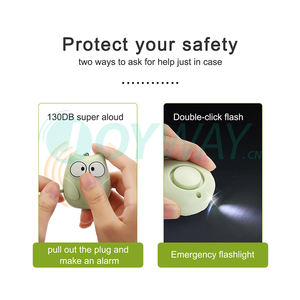 Allarme di sicurezza personale di autodifesa portatile di colore bianco viola Anti aggressione con batterie - Product Image 2