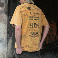 T-shirts en coton épais personnalisés Huili pour hommes, avec logo imprimé, effet vintage délavé, fournisseur de t-shirts graphiques