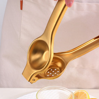 Goedkope keukenaccessoires titanium plating handmatige fruitpers roestvrijstalen citroenpers