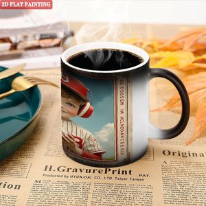 Frosted Black <b>Ceramic</b> <b>Mug</b> 11oz Heat Activated Daily Drinking Cup - Product Image 5