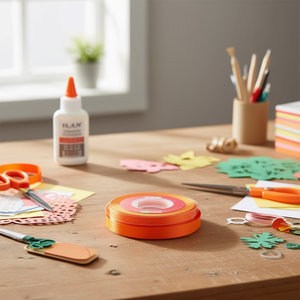 Nastro Grosgrain ILAN 2,5 cm 15 Iarde Arancione per Artigianato - Product Image 2