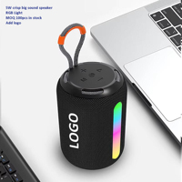 Haut-parleur Bluetooth sans fil portable d'extérieur personnalisé avec subwoofer RGB coloré pour une atmosphère immersive