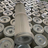 Filter Cartridge Penyaring Debu Silinder Industri Pabrik dengan Jaring Logam Luar