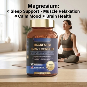 Integratore per un Sonno Sano in Stock: Capsule di Magnesio Glicinato Puro, Formula Minerale Erboristica Complessa, <span class=keywords><strong>Complesso</strong></span> di Magnesio per Adulti - Product Image 4
