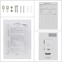 PowMr 5KW 6.5KW 12KW 10KW 48V Onduleur Solaire Tout-en-un 110V/230V/400V Système Solaire Hybride Hors Réseau/Sur Réseau à Onde Sinusoïdale Pure