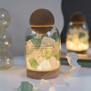 Tulip Crock LED da tavolo luce in pietra lampada senza fili notte luce di cristallo lampade per la casa illuminazione lampade aromaterapia decorazione - Product Image 6