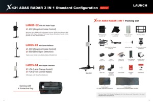 Launch X-431 ADAS RADAR 3IN1 ACC Doppler Copertura Riflettore Angolare per Vari Modelli di Veicoli per Centri Antiurto e Officine di Riparazione - Product Image 6