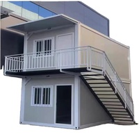 Maisons modulaires extensibles de luxe à double couche, villas portables pliables au design moderne, certifiées CE, écologiques
