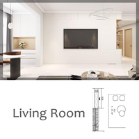 Solution de service personnalisée tout-en-un pour toute la maison, rendus 3D d'armoires, design d'intérieur, hôtels, villas, magasins, panneaux écologiques