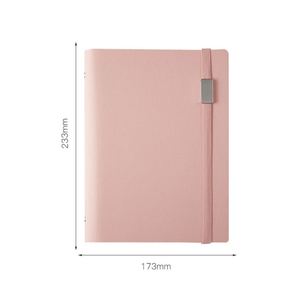 AI-MICH <b>Journal</b> A5 Loose Leaf PU Leather & Paper Small 6 Ring Binder Refillable Portable Business Notebook - Product Image 2
