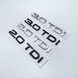 Emblemas Autoadhesivos Negros Plateados para Autos, Logotipo Decorativo de ABS para A3 A4 A5 A6 A7 A8 Q3 <span class=keywords><strong>Q5</strong></span> Q7, Letras 3D - Product Image 1