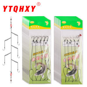 ชุดเบ็ดตกปลา Jingpin Ise Ni ขนาด 3 เหล็กกล้าคาร์บอนสูง พร้อมสายผูกสำเร็จ สำหรับตกปลาคาร์พในน้ำจืด - Product Image 3