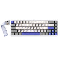 Clavier sans fil ergonomique mécanique RGB AULA WIN 68HE avec axe magnétique, pour droitier, USB-C, pour jeux E-sports FPS sur ordinateur de bureau