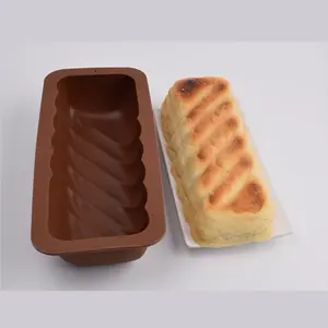 Hot Sale Food-grade Silicone Rectangle Toast Bread Mould High Temperature Resistance Multi-functional Cake Mold Baking