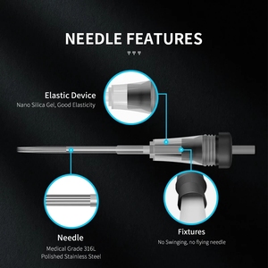 ชุดเข็มสักลายแบบกลมพร้อมด้ามจับแบบผสมสำหรับเครื่องสักถาวร - Product Image 5