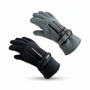 Guanti da sci invernali da uomo guanti Touch in pile al vapore con comoda copertura per le dita - Product Image 1