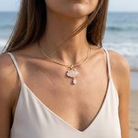 Pendentif Goutte d'eau en Pierre Naturelle Nuage de Rêve avec Zircon Cubique Scintillant et Étoile Incrustée, Améthyste Rose, Fourniture pour la Fabrication de Bijoux Thérapeutiques