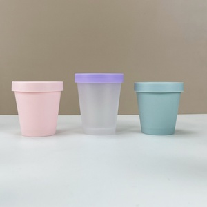 Hot Sale 100g Pink Body Scrub Cream PP <b>Plastic</b> <b>Jar</b> 200g 250g Frosted Blue Silk Screen logo Food Grade Ice Cream <b>Plastic</b> <b>Jar</b> - Product Image 3