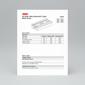MXS6L-50โต๊ะสไลด์ลมนิวเมติก SMC - Product Image 1