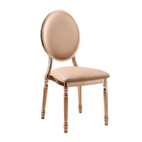Tables et chaises de salle à manger d'hôtel au design moderne en gros, chaises électroplaquées, chaises créatives pour salles de banquet