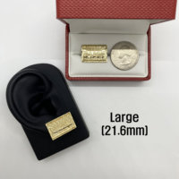Duyizhao Boucles d'oreilles en laiton plaqué or 14 ct Jesus Last Supper pour hommes/femmes Bijoux unisexes