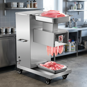 New Electric Automatic High-Capacity Portable Frozen <b>Meat</b> Slicer Machine Adjustable Thickness Stainless Steel Blade Anti-Slip 5+ - Product Image 2