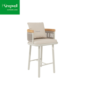 Meubles <span class=keywords><strong>de</strong></span> <span class=keywords><strong>jardin</strong></span> résistants aux intempéries <span class=keywords><strong>Salon</strong></span> Bar Table haute et chaises Ensemble <span class=keywords><strong>de</strong></span> tabourets <span class=keywords><strong>de</strong></span> bar en aluminium pour café Villas <span class=keywords><strong>Balcon</strong></span> - Product Image 6