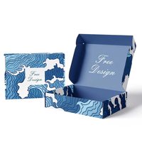 Boîtes d'expédition en carton ondulé biodégradable avec impression de logo de marque personnalisée, couleur pour l'expédition de marchandises, boîtes en papier