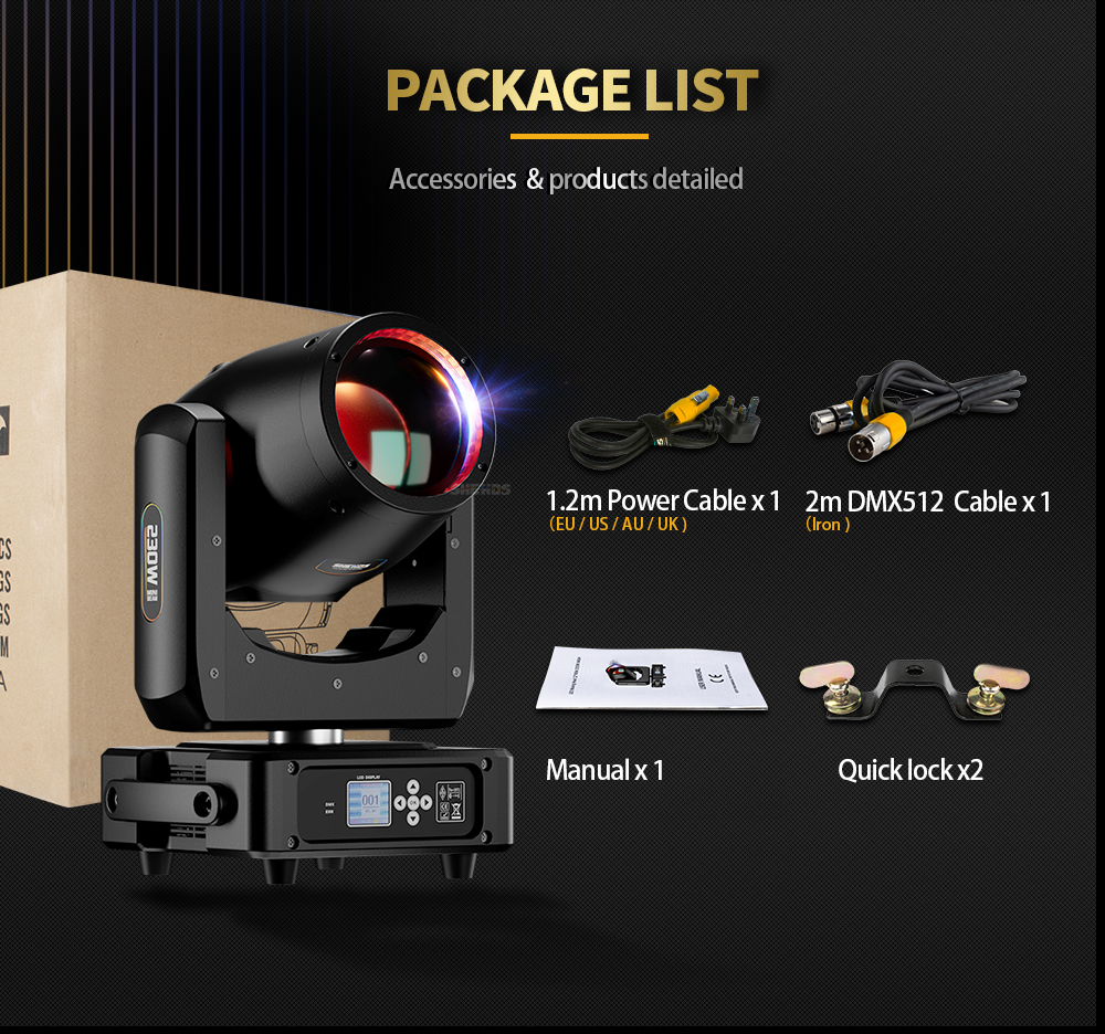 SHEHDS Mini Beam 230 Dmx 512 Beam Spot Beam 230w R7 Small Mini 7r