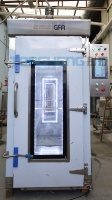 Pot rempli de substrat de champignon en métal en acier inoxydable pasteurisateur vapeur armoire machine avec four à anneau en silicone