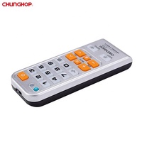 Télécommande universelle pour téléviseur LED For Factory 2125 Silver avec design à gros boutons, en plastique et ABS