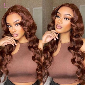 BELEZA Usine Prix Haute Qualité 13x6 Sans Colle Cheveux Brésiliens Lace Front HD Vierge Cheveux Haute Revue-Digne <span class=keywords><strong>Corps</strong></span> Vague Perruque - Product Image 1